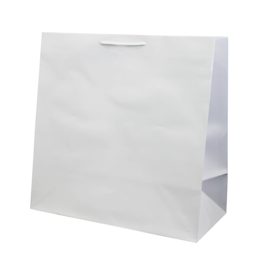 Sacos de Papel Couché 200g - Plastificado Brilho - Branco