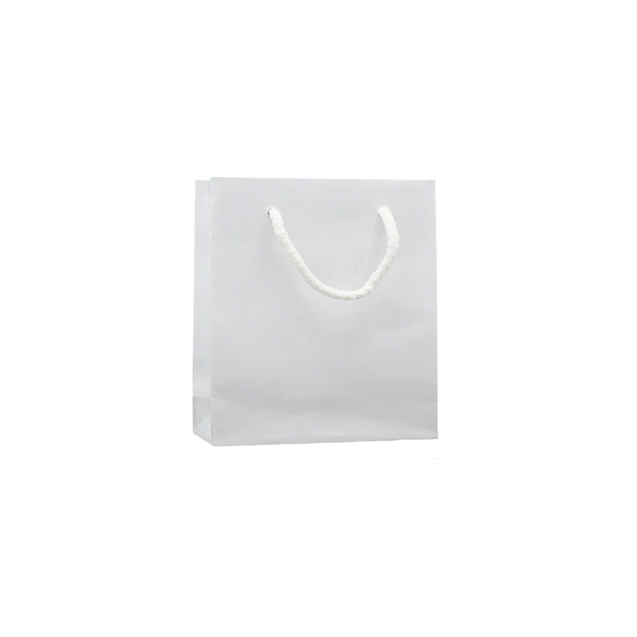 Sacos de Papel Couché 200g - Plastificado Brilho - Branco