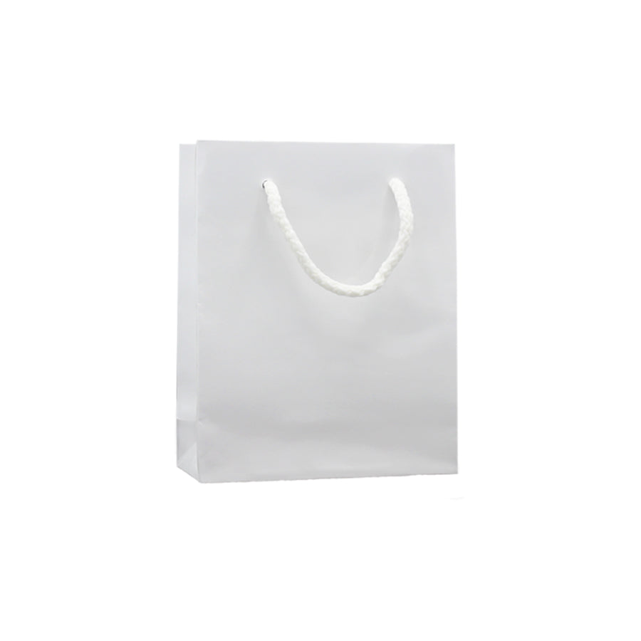 Sacos de Papel Couché 200g - Plastificado Brilho - Branco