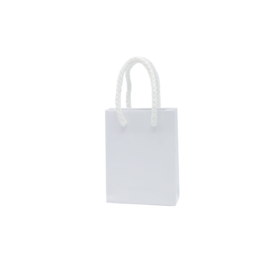 Sacos de Papel Couché 200g - Plastificado Brilho - Branco