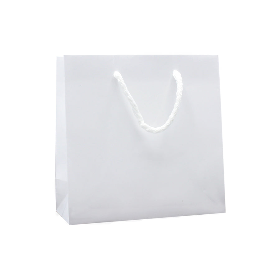 Sacos de Papel Couché 200g - Plastificado Brilho - Branco