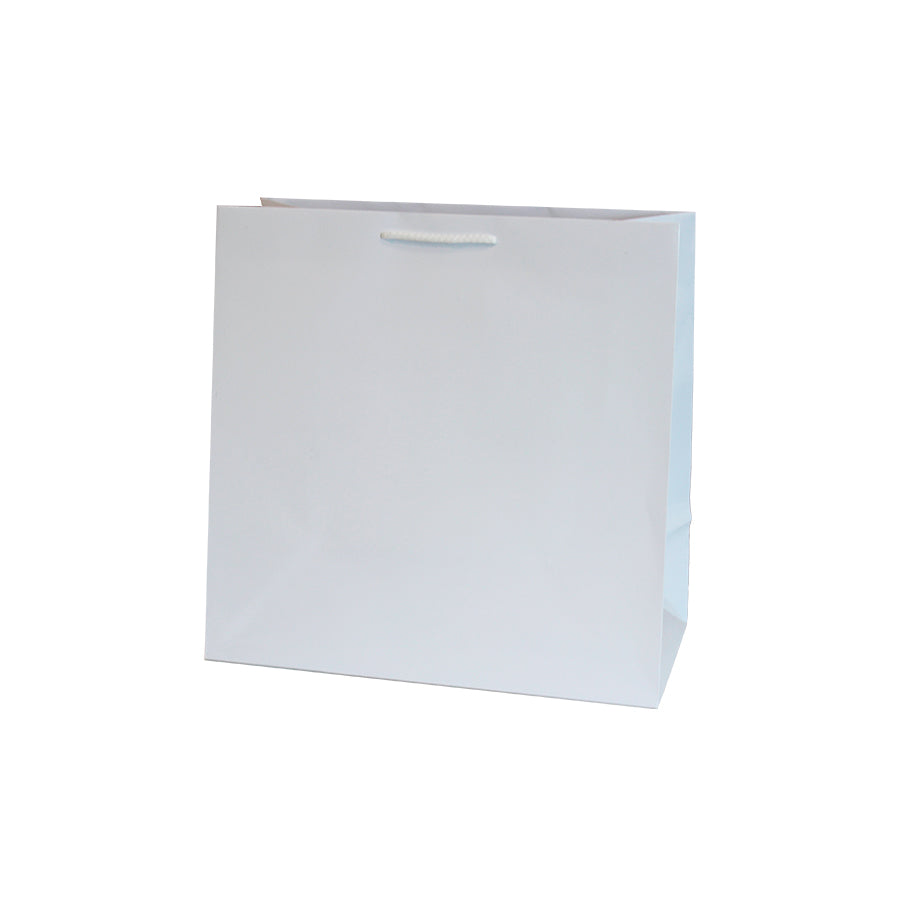 Sacos de Papel Couché 200g - Plastificado Brilho - Branco