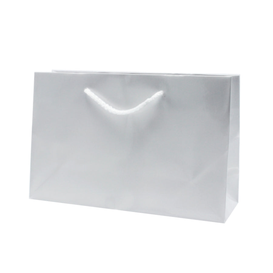 Sacos de Papel Couché 200g - Plastificado Brilho - Branco