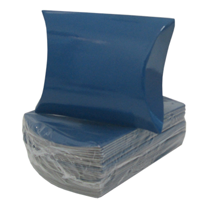 Cajas Ovaladas de Cartulina de 350 g - Plastificado Brillo - Azul