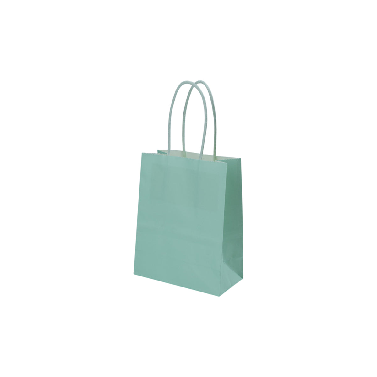 Sacos Asa Torcida Kraft Branco 90g - Azul Pastel