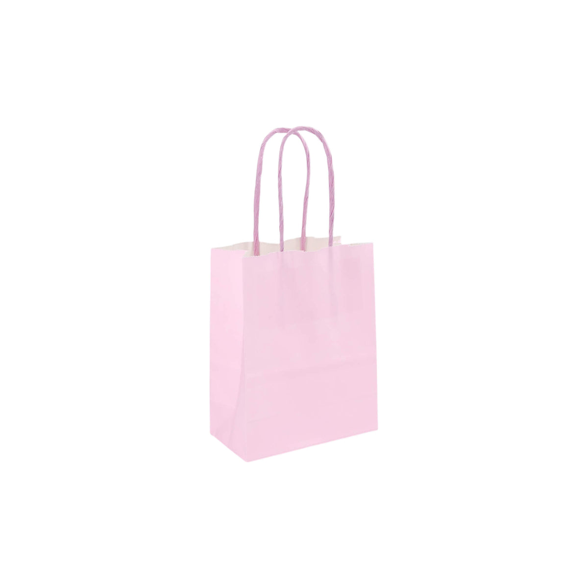 Sacos Asa Torcida Kraft Branco 90g - Lilás Pastel