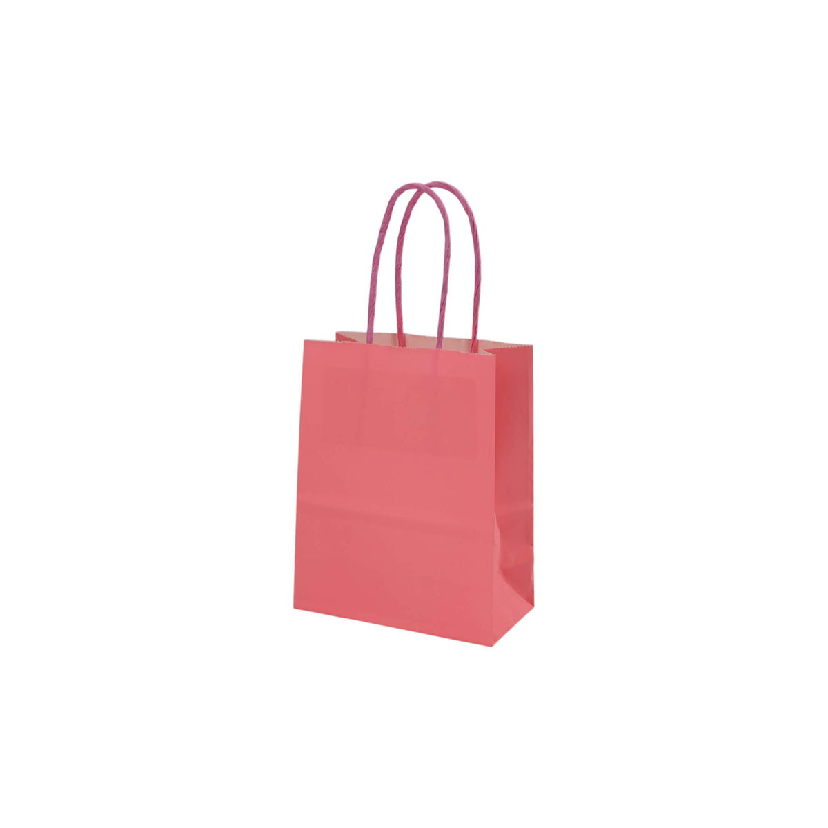 Sacos Asa Torcida Kraft Branco 90g - Rosa Pastel