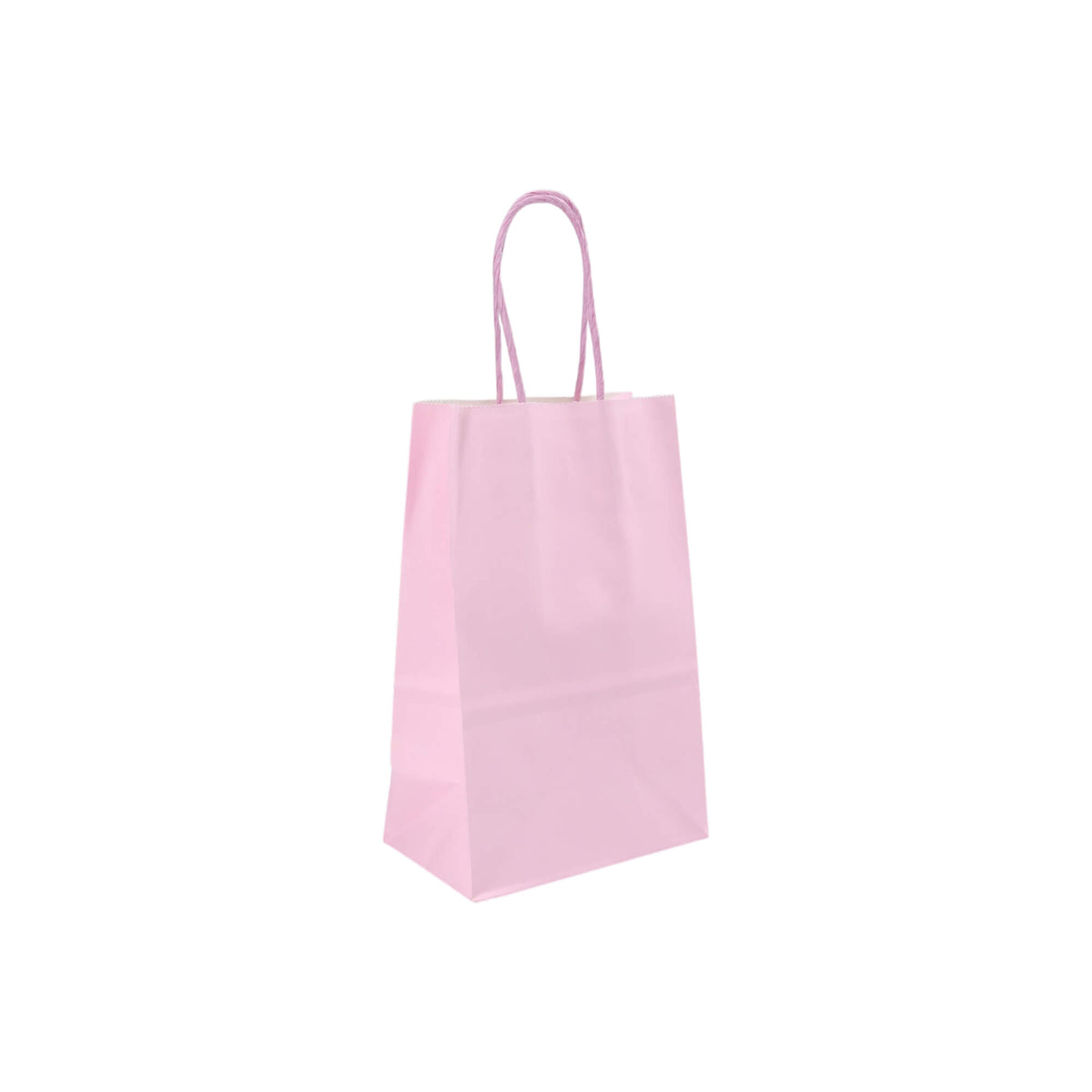 Sacos Asa Torcida Kraft Branco 90g - Lilás Pastel