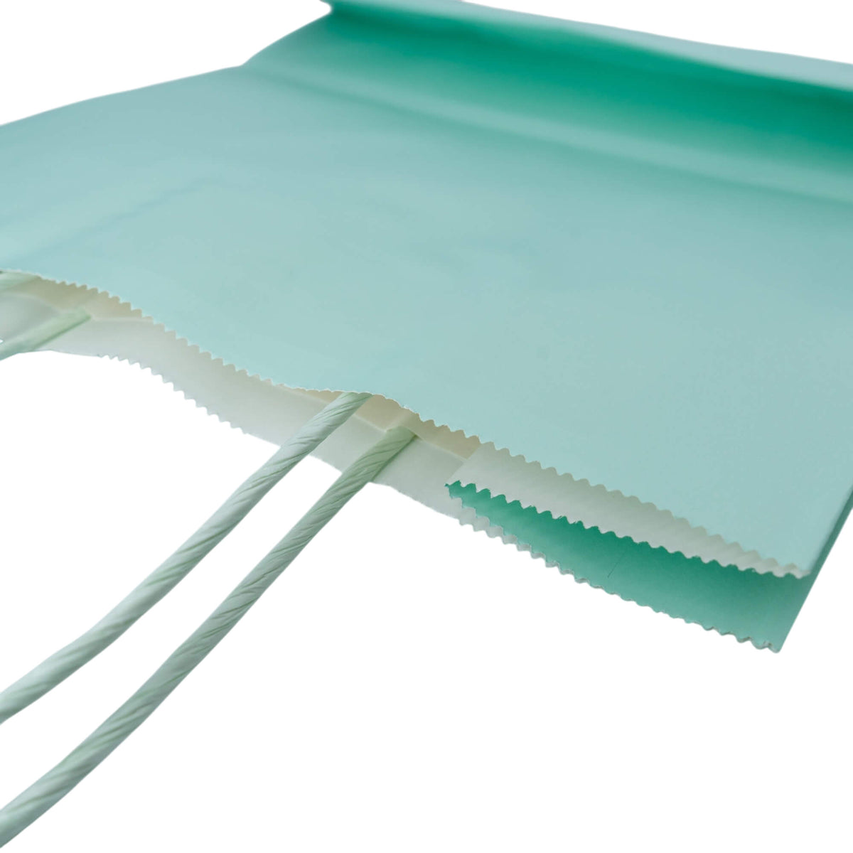 Sacos Asa Torcida Kraft Branco 90g - Azul Pastel