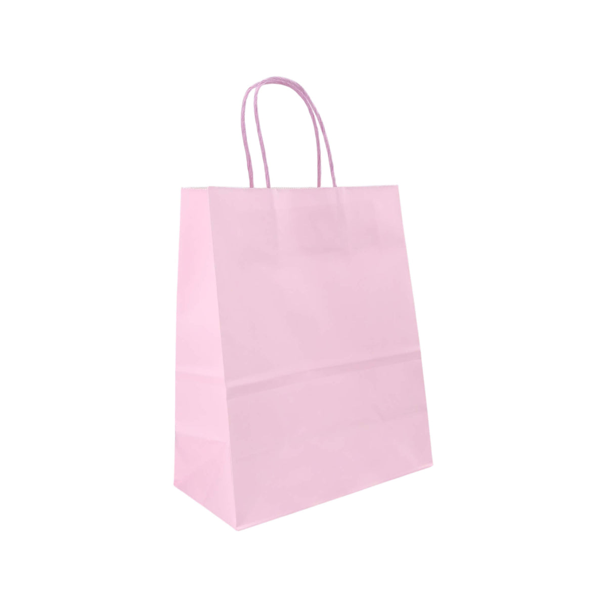 Sacos Asa Torcida Kraft Branco 90g - Lilás Pastel
