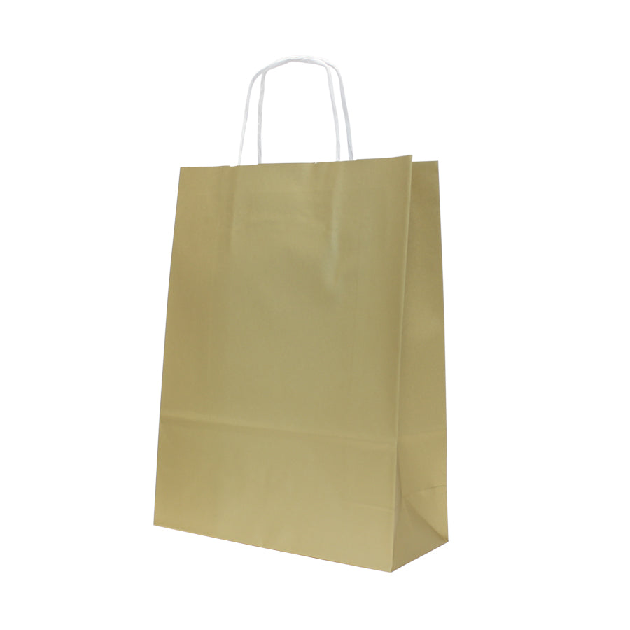 Bolsas Asa Retorcida Kraft Blanco 90g - Oro