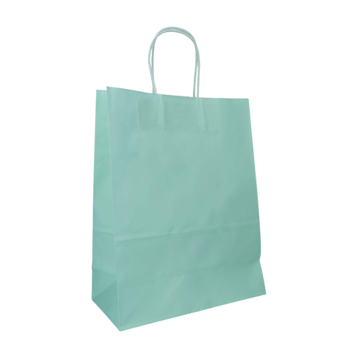 Sacos Asa Torcida Kraft Branco 90g - Azul Pastel