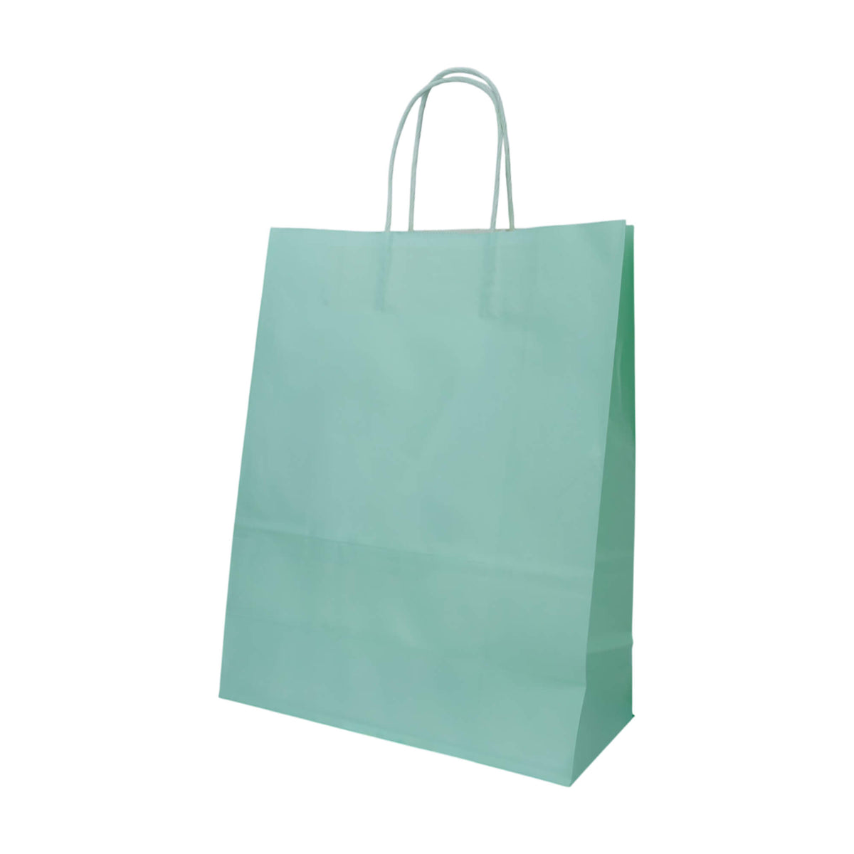 Sacos Asa Torcida Kraft Branco 90g - Azul Pastel