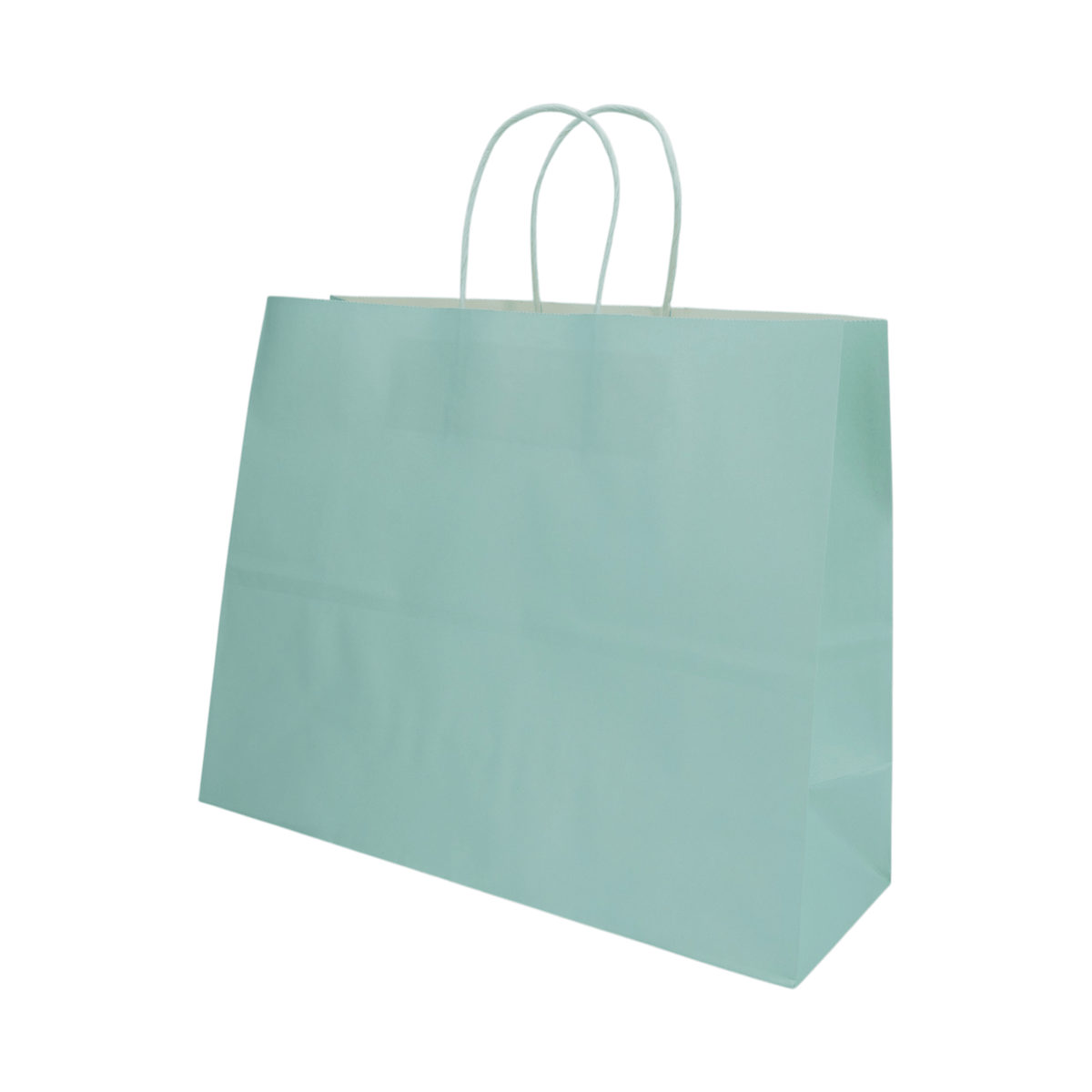 Sacos Asa Torcida Kraft Branco 90g - Azul Pastel