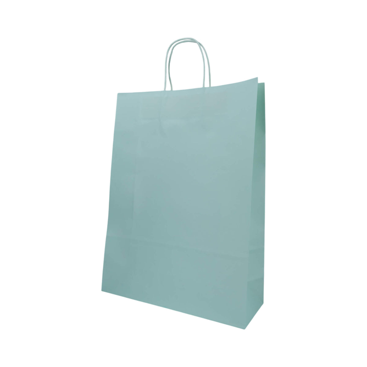 Sacos Asa Torcida Kraft Branco 90g - Azul Pastel