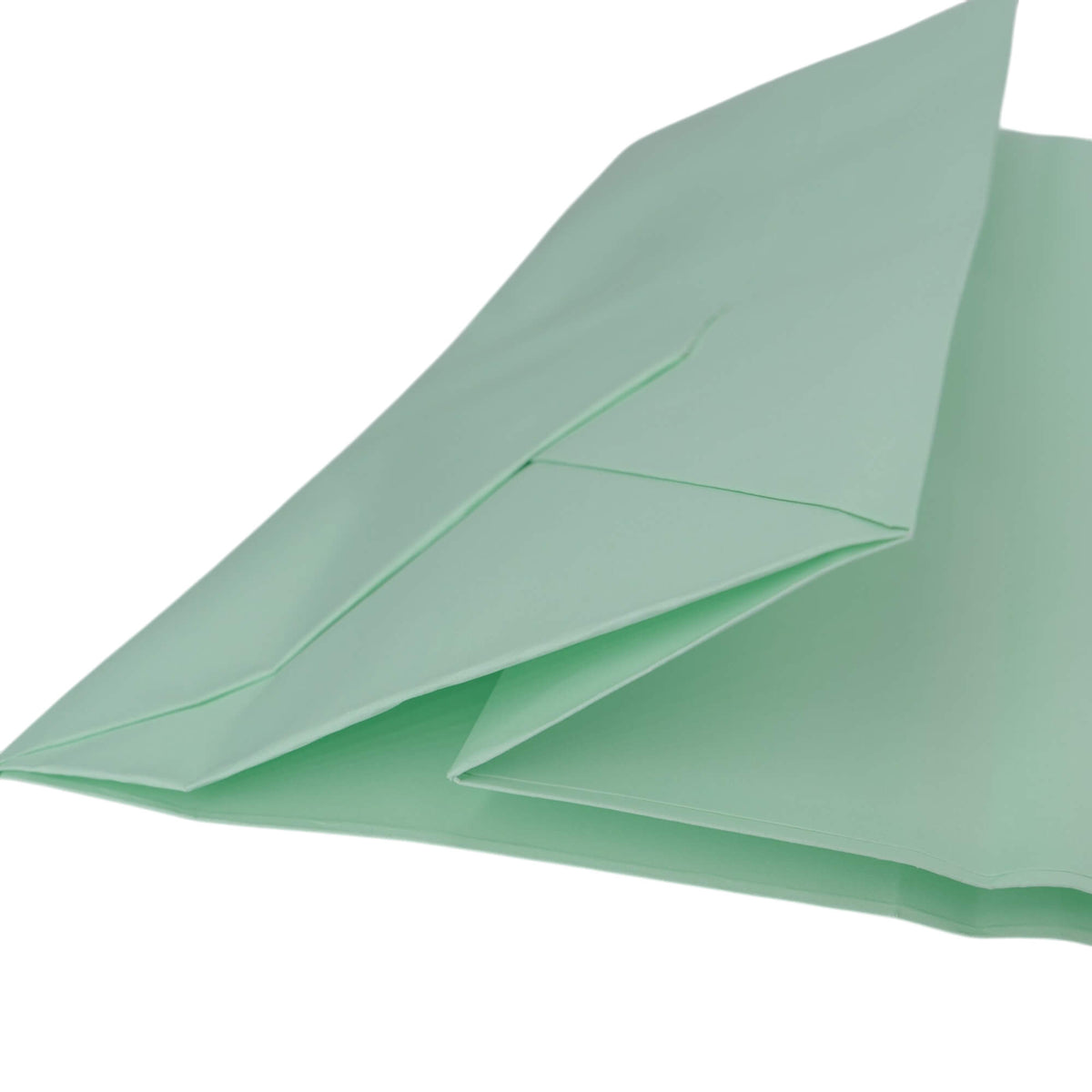 Sacos Asa Torcida Kraft Branco 90g - Verde Pastel