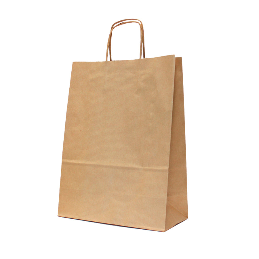 Bolsas de Asa Retorcida Kraft Natural 120g - Kraft
