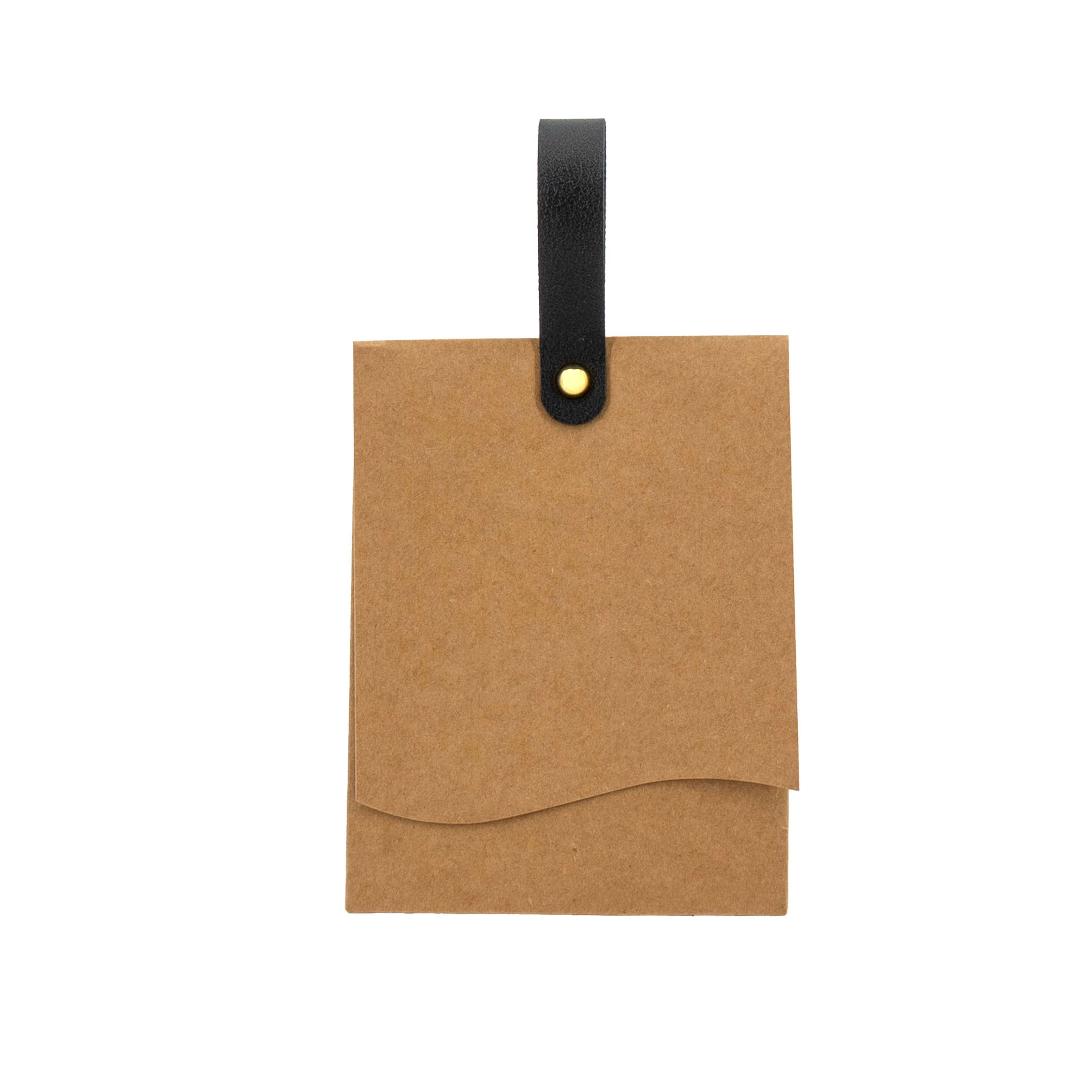 Caja de cartulina de 120 g con asa para recuerdo - Kraft