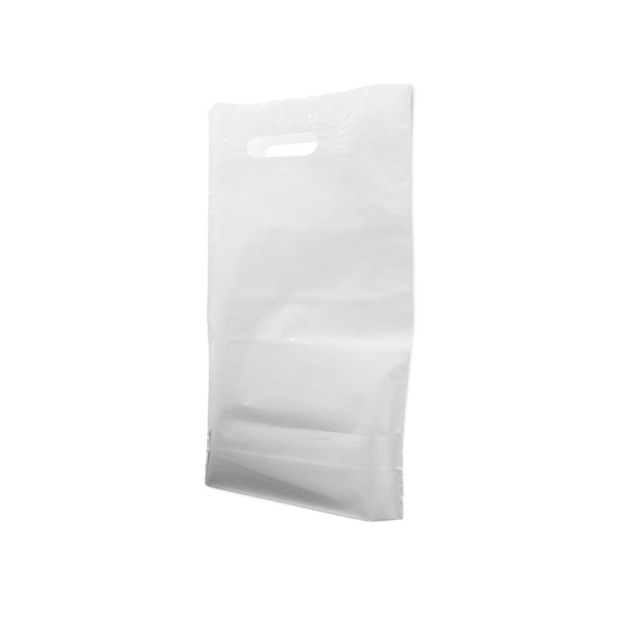 Low-Density Polythene (LDPE) Bean-Cut Plastic Bags - White
