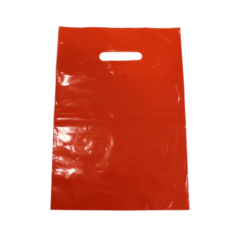 Low-Density (LD) Orange Bean Cut Plastic Bags