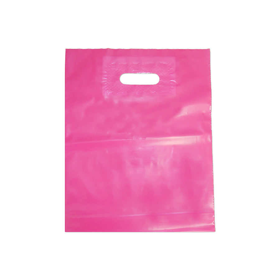 Low-Density (LD) Bean-Cut Plastic Bags - Pink
