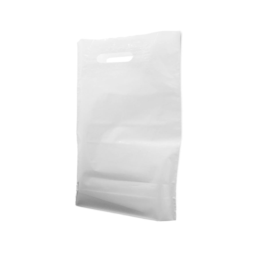 Low-Density Polythene (LDPE) Bean-Cut Plastic Bags - White