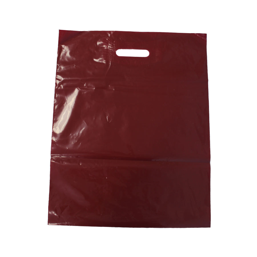 Bolsas de Plástico Corte Riñón Baja Densidad (BD) - Burdeos
