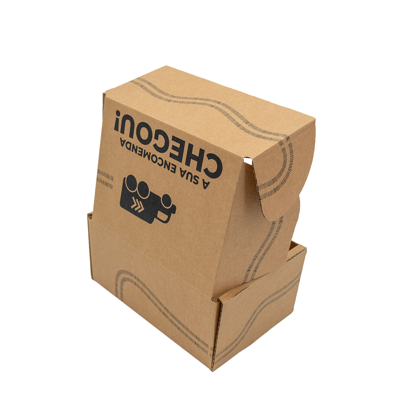Assemble Boxes Model 0427 B-Flute - Kraft - "Your Order Has Arrived"