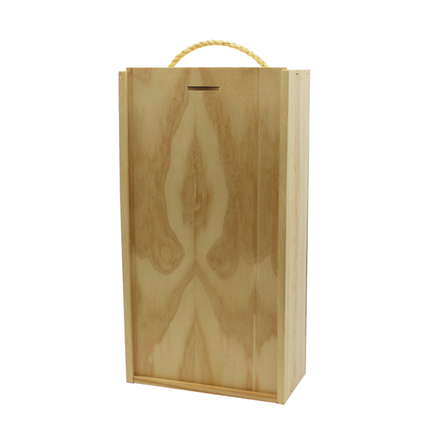 Lidded Wooden Bottle Box