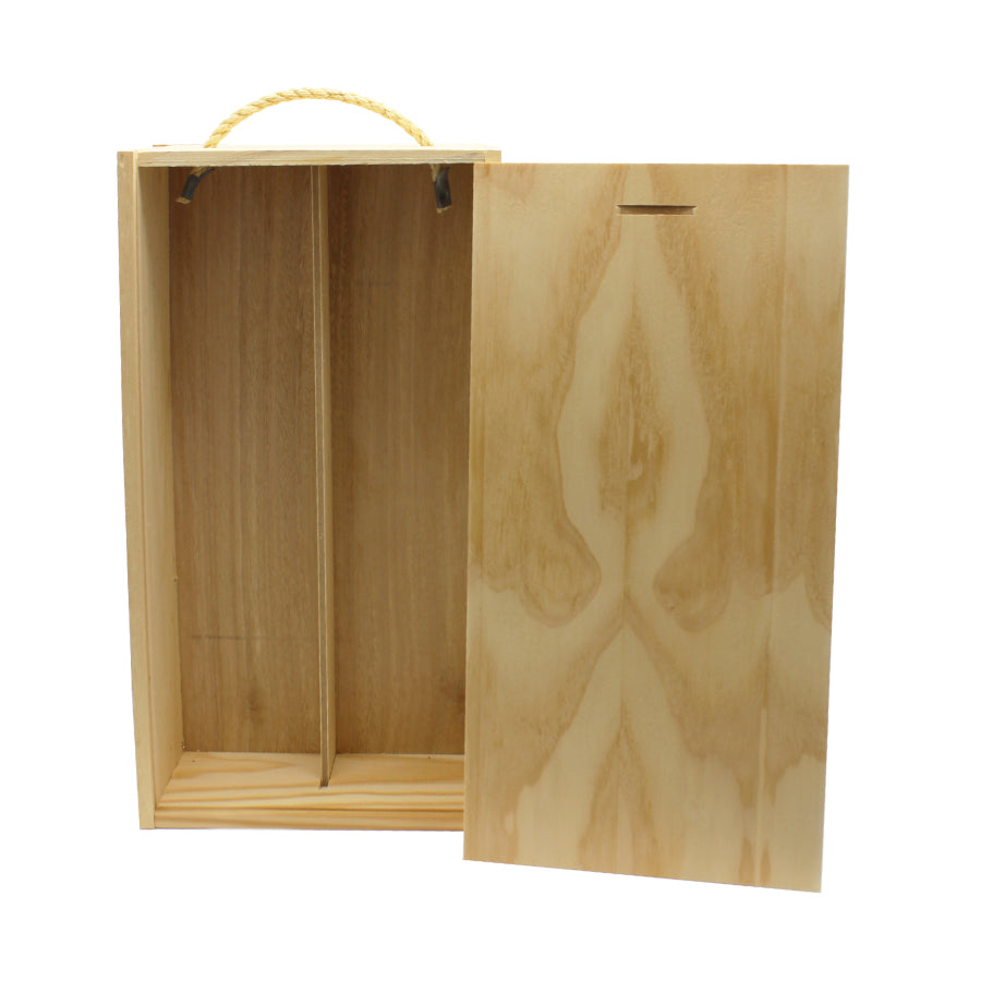 Lidded Wooden Bottle Box