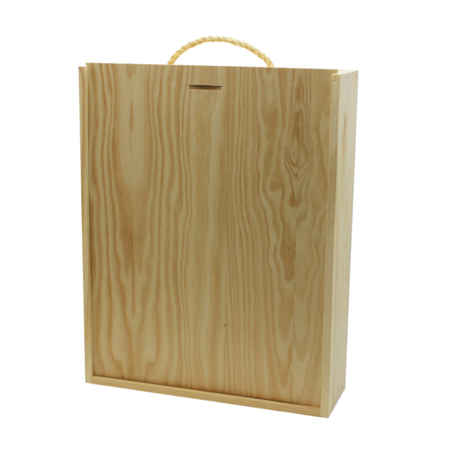 Lidded Wooden Bottle Box