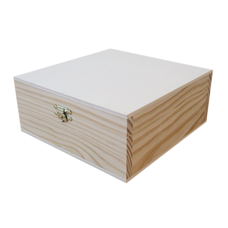 Plain Box with Clasp - Wood