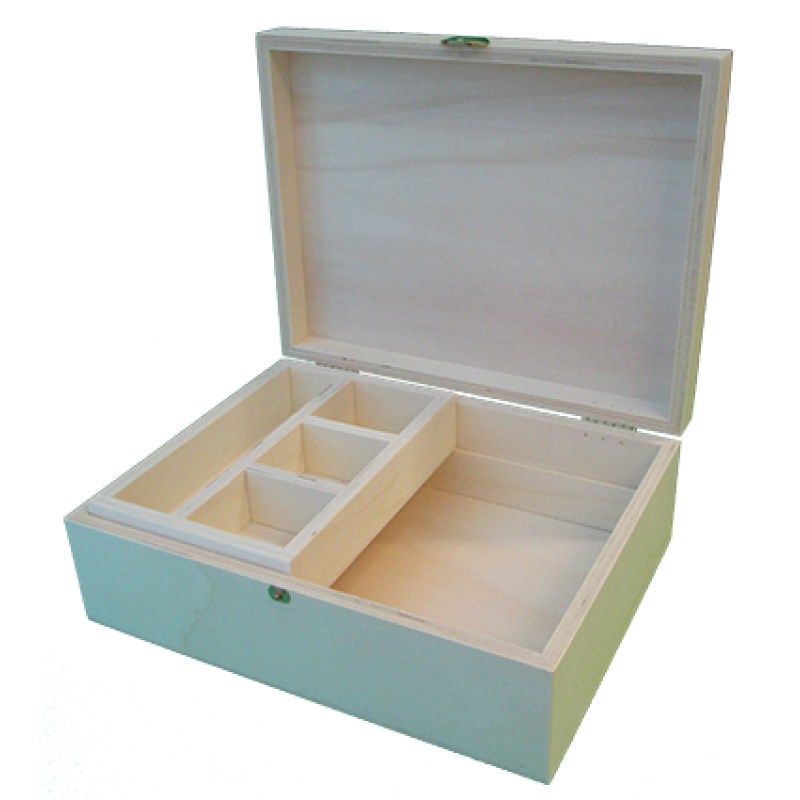 Plain Box with Clasp - Wood