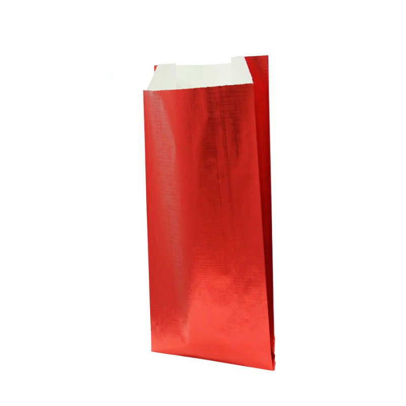 Sobres de papel kraft gofrado - Rojo metalizado