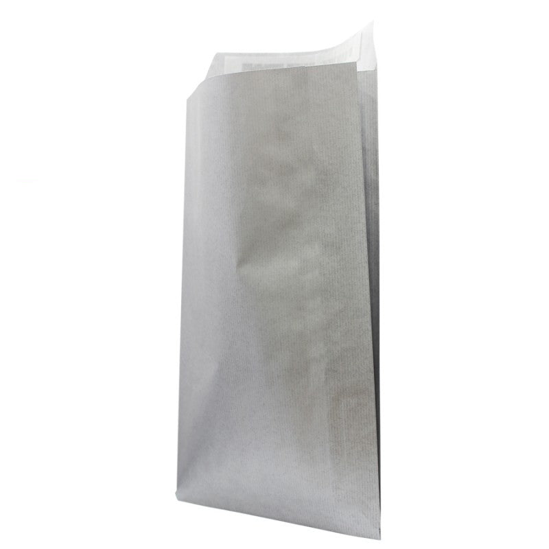 Envelopes de Papel Kraft Natural com Pala Adesiva - Prata
