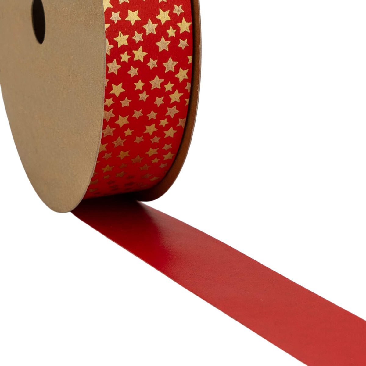 Cinta Pintada - Rojo y Oro - "Estrellas"