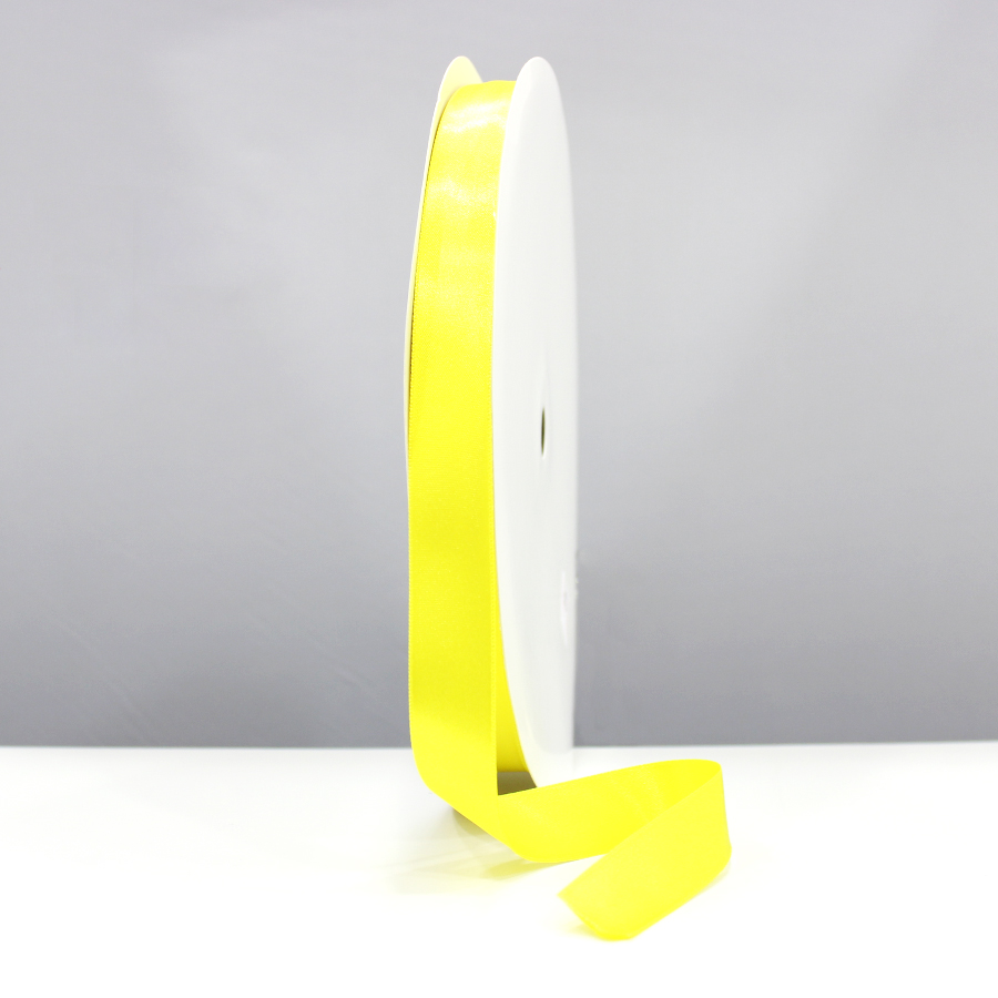 Cinta de satén - Amarillo fluorescente