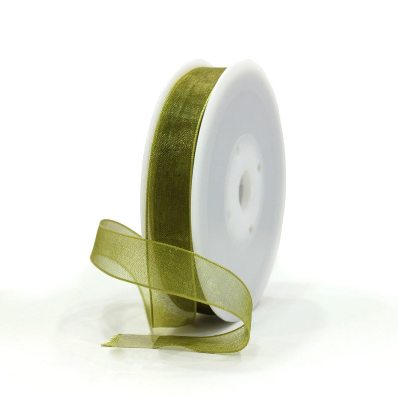 Cinta Organza - Verde Oro