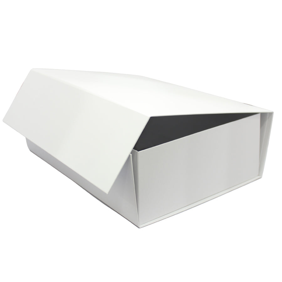 Premium Box Card 1200g with Magnet and Sticker - Matte Laminated - White