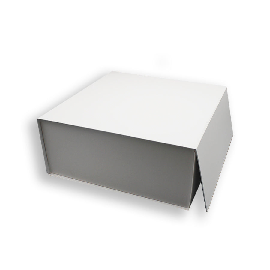 Premium Box Card 1200g with Magnet and Sticker - Matte Laminated - White