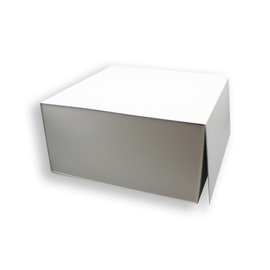 Premium Box Card 1200g with Magnet and Sticker - Matte Laminated - White