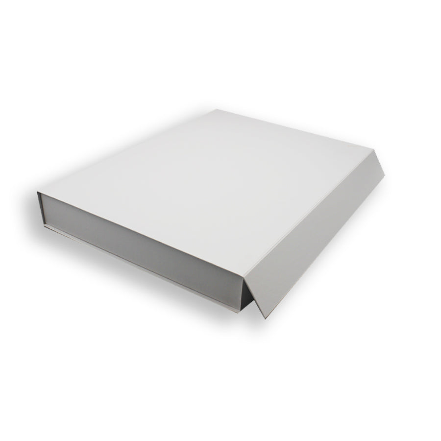 Premium Box Card 1200g with Magnet and Sticker - Matte Laminated - White