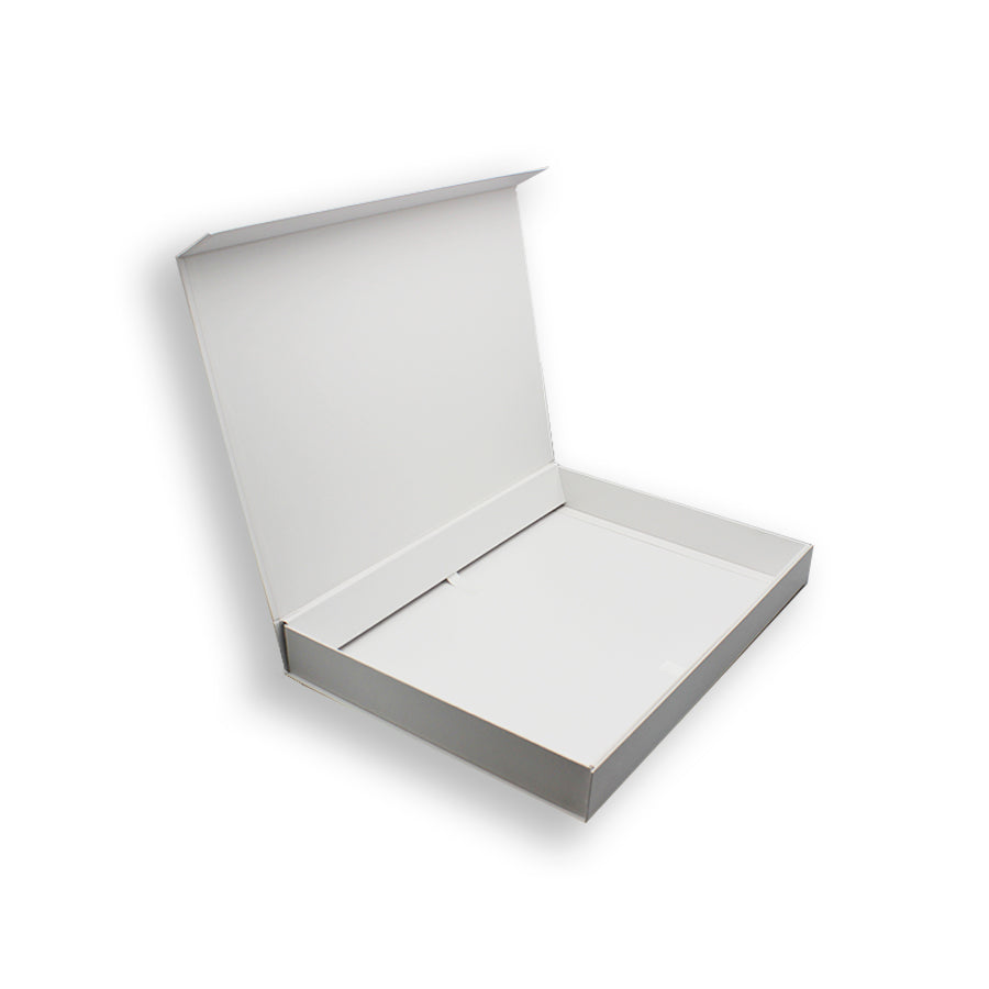Premium Box Card 1200g with Magnet and Sticker - Matte Laminated - White