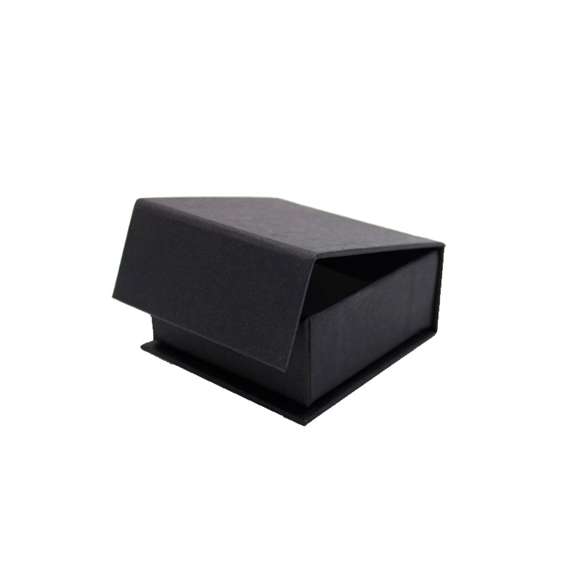 Caja Premium Tarjeta 1200g con Imán y Separadores para 4 Chocolates - Negro