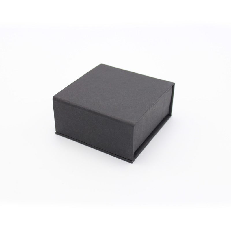Caja Premium Tarjeta 1200g con Imán y Separadores para 4 Chocolates - Negro