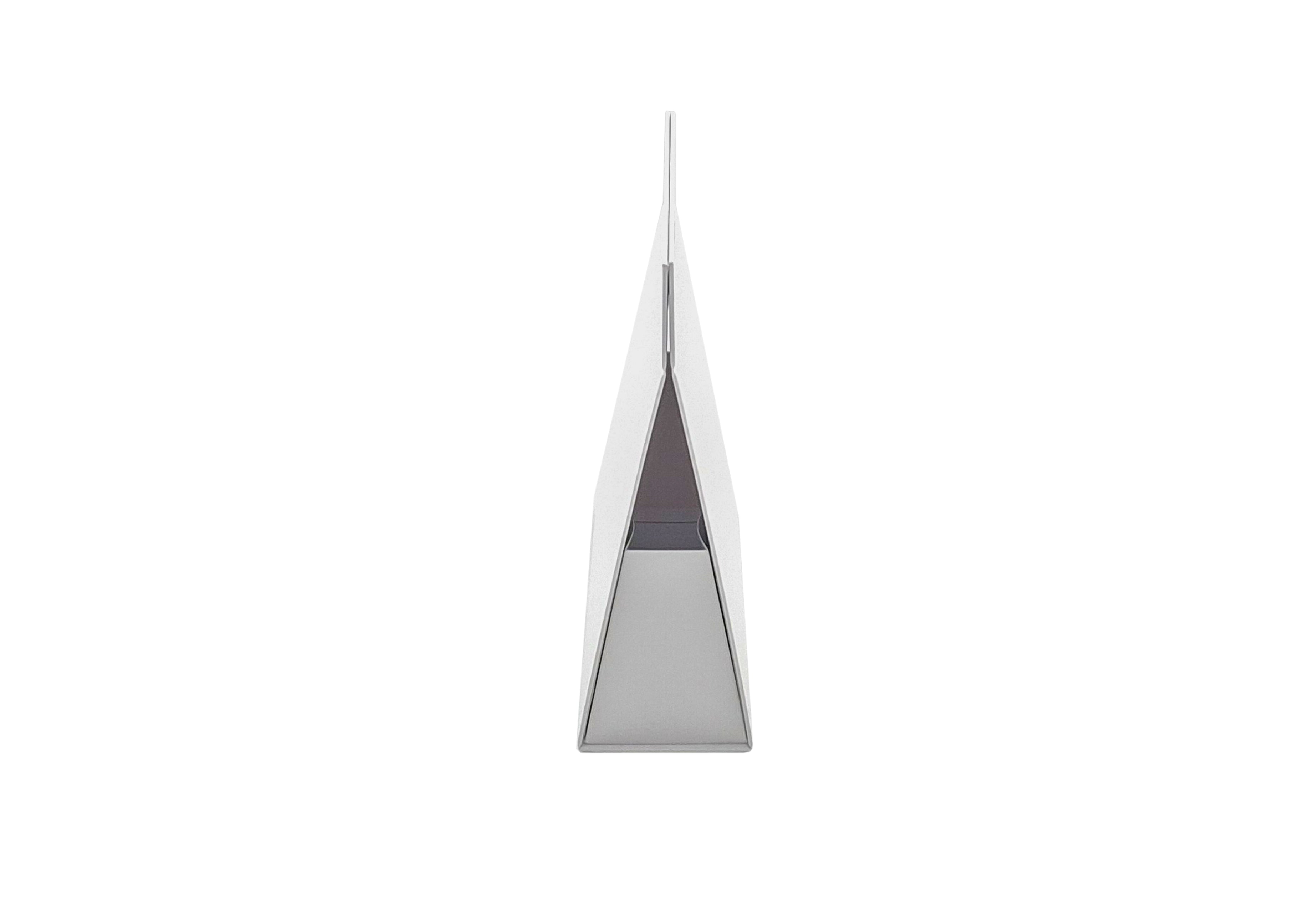 Caixa Mala Premium Triangular com Pega e Íman - Plastificado Mate - Branco