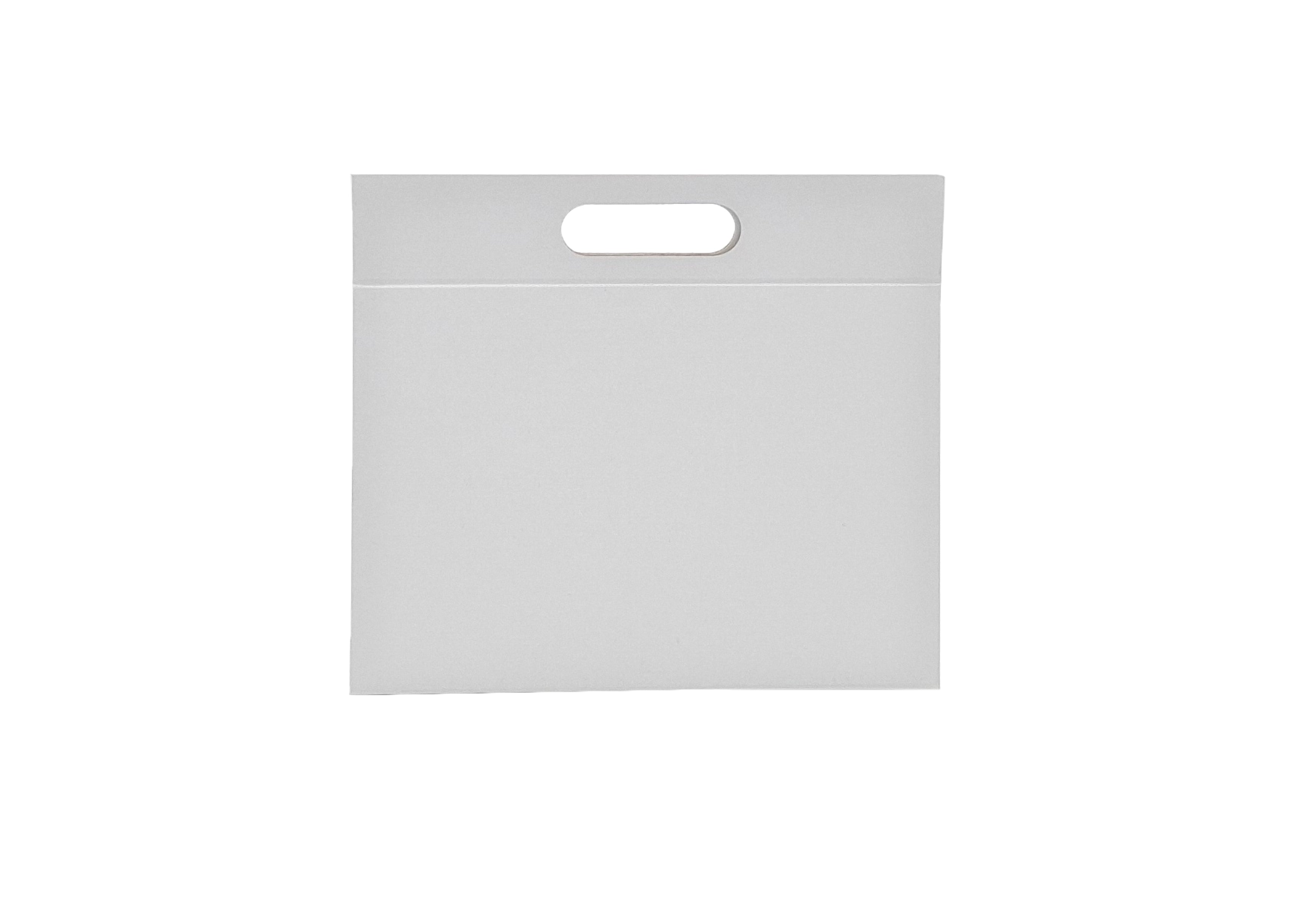 Caixa Mala Premium Triangular com Pega e Íman - Plastificado Mate - Branco