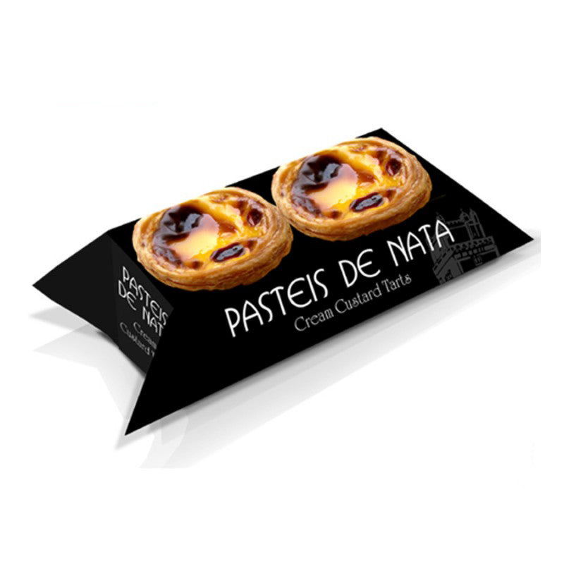 Folding Cardboard Boxes for Portuguese Custard Tarts - Multicolour
