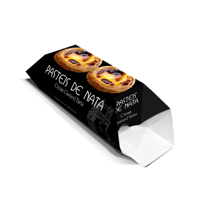 Folding Cardboard Boxes for Portuguese Custard Tarts - Multicolour