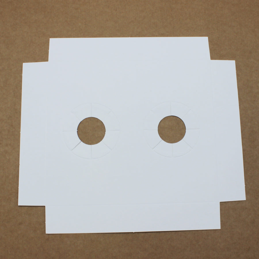 Bases em Cartolina 250g para 2 Queques - Branco